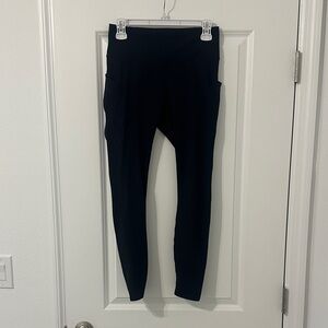 Black Fabletics Pure Luxe 7/8 Leggings with pockets
